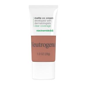 image:imageNeutrogena Clear Coverage Flawless Matte CC Cream FullCoverage Color Correcting Cream Face Makeup with Niacinamide b3 Hypoallergenic Oil Free amp Fragrance Free Shell 1 oz77 Yoli