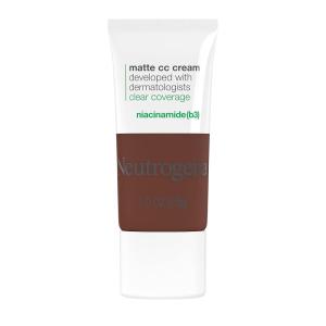 image:imageNeutrogena Clear Coverage Flawless Matte CC Cream FullCoverage Color Correcting Cream Face Makeup with Niacinamide b3 Hypoallergenic Oil Free amp Fragrance Free Shell 1 oz99 Sienna