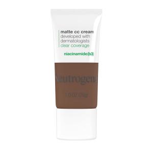 image:imageNeutrogena Clear Coverage Flawless Matte CC Cream FullCoverage Color Correcting Cream Face Makeup with Niacinamide b3 Hypoallergenic Oil Free amp Fragrance Free Shell 1 oz95 Truffle