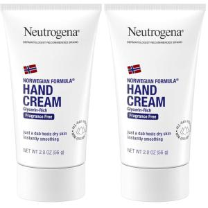 image:imageNeutrogena Norwegian Formula Moisturizing Hand Cream for Dry Rough Hands FragranceFree Glycerin Hand Lotion for Softer Skin Concentrated Intensive Hand Cream 2 oz2 Ounce Pack of 2