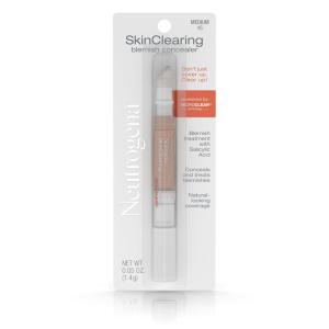image:imageNeutrogena SkinClearing Blemish Concealer Face Makeup with Salicylic Acid Acne Medicine NonComedogenic and OilFree Concealer Helps Cover Treat amp Prevent Breakouts Medium 1505 oz15 Medium