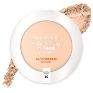 image:imageNeutrogena SkinClearing Pressed Mineral Powder Compact for Acne Prone Skin Oil Absorbing Acne Makeup with Salicylic Acid helps to Cover Treat amp Prevent Breakouts Soft Beige 50 38 oz010 Classic Ivory
