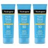 image:imageNeutrogena Hydro Boost Water Gel Moisturizing Sunscreen Lotion Broad Spectrum Sunblock SPF 50 Water Resistant Travel Size Sunscreen For Sensitive Skin 3 FL OZ 3PackSPF 50