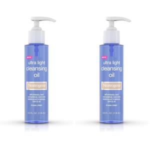 image:imageNeutrogena Ultra Light Facial Cleansing Oil amp Makeup Remover NonComedogenic Face Cleanser to Remove Dirt Oil Makeup amp Waterproof Mascara 4 fl oz4 Fl Oz Pack of 2