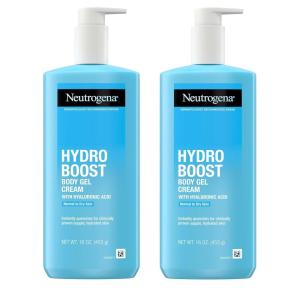 image:imageNeutrogena Hydro Boost Body Gel Cream Hydrating Body Lotion with Hyaluronic Acid for Normal to Dry Skin Hyaluronic Acid Lightweight Moisturizer 16 oz 2 Pack16 Ounce Pack of 2