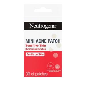 image:imageNeutrogena Mini Acne Patches for Sensitive Skin Small Hydrocolloid Acne Spot Treatment Reduces the Look of Blemishes in 68 Hours Gentle NonMedicated Blemish Patches 36 ct