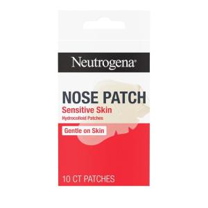 image:imageNeutrogena Nose Acne Patches for Sensitive Skin Hydrocolloid Acne patches for Overnight Wear Reduces the Look of Blemishes in 68 Hours Gentle NonMedicated Patches 10 ct